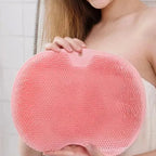 Wall-Mounted Silicone Back & Body Scrubber – Spa Shower Massager